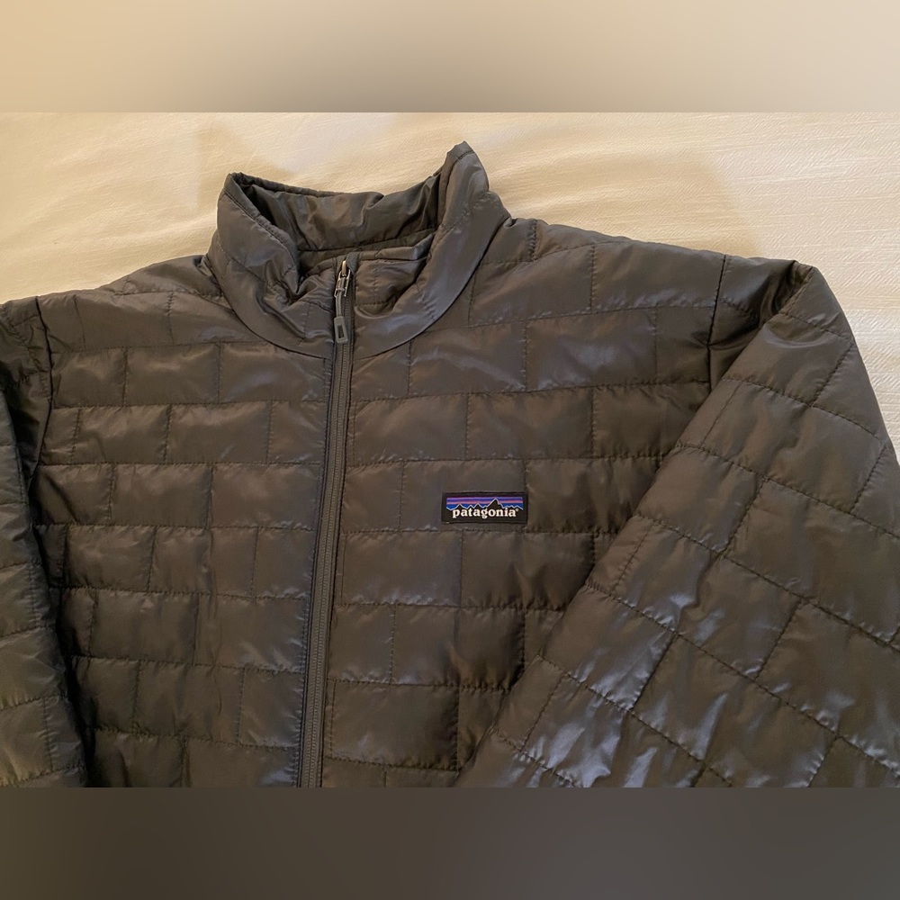 Patagonia Mens Nano Puff Jacket - Size Large - Forge Grey - Great Condition